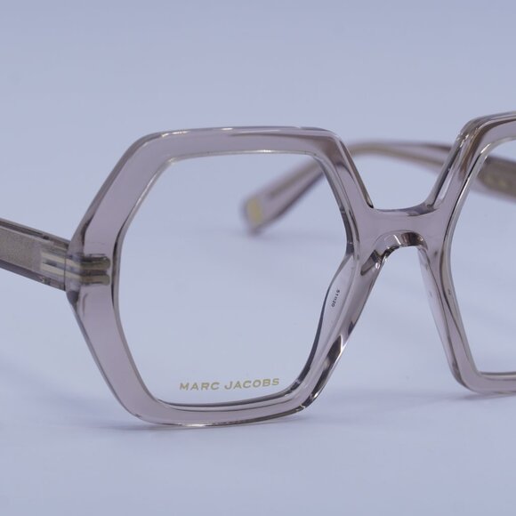 Marc Jacobs MJ 1077 010A 00 Eyeglasses Transparent Beige Geometric 51mm Frame - Picture 5 of 12